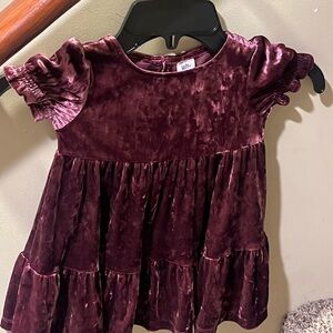 OshKosh B'gosh Velvet Dress in Rich Plum